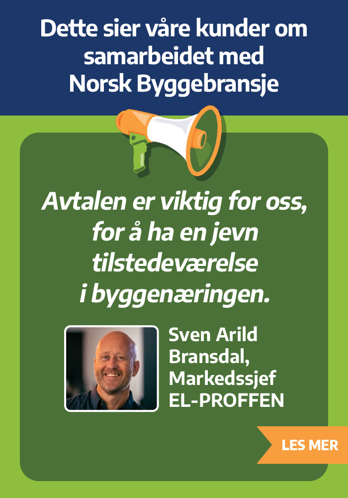 EL-PROFFEN forlenger med Norsk Byggebransje