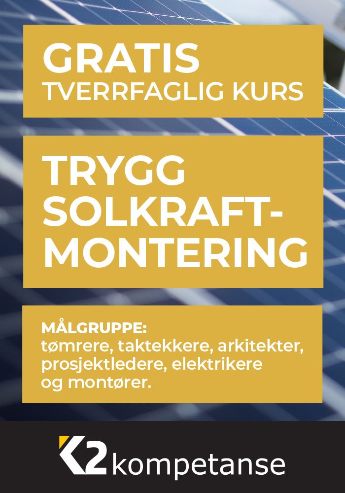Gratis tverrfaglig kurs for trygg solkraft