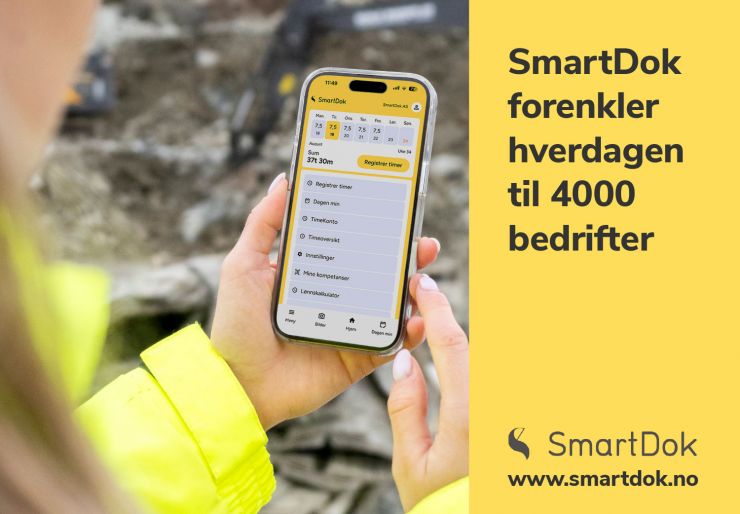 SmartDok er et velkjent system for datafangst i Norge og mange kommuner benytter seg av det.  Systemet er spesielt nyttig i avdelinger som arbeider med drift, park/idrett, vann og avløp, veier, prosjekter, entreprenørs