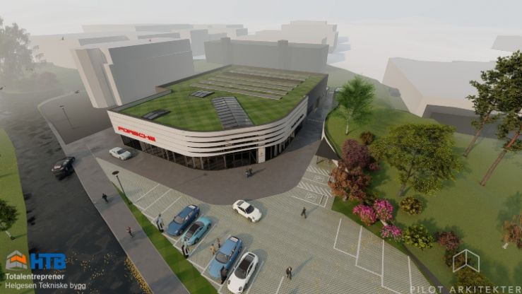 HTB bygger nytt Porsche Center i Bergen