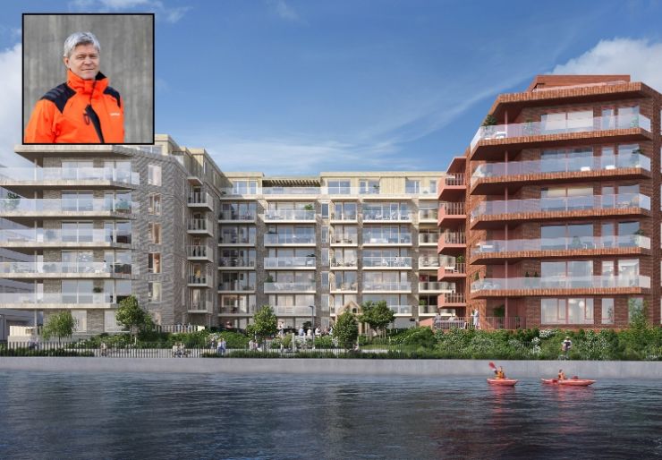 Veidekke skal bygge Vannlinja på Hamar Veidekke skal bygge første trinn av Vannlinja på Hamar for BNE Hamar Bolig AS. Totalentreprisen er verdt rundt 300 millioner kroner ekskl. mva. og omfatter 88 leiligheter og ny strandpromenade.