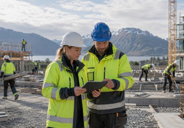 En elektronisk mannskapsliste skal hjelpe ledelsen på byggeplassen med å føre riktig oversikt over hvem som skal utføre arbeid. 