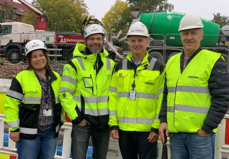 Norges første elektriske betongbil i Asker