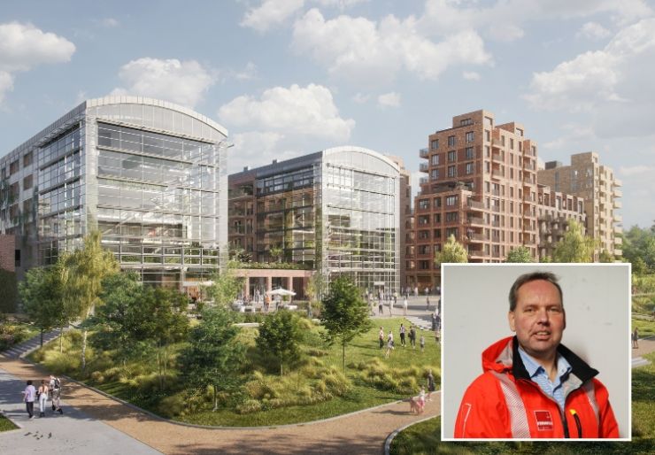 Veidekke har skrevet kontrakt med OBOS om å utføre rivearbeider og bygge om de ikoniske glasshallene i Nydalen i Oslo fra trykkeri til 153 leiligheter og næringslokaler. 