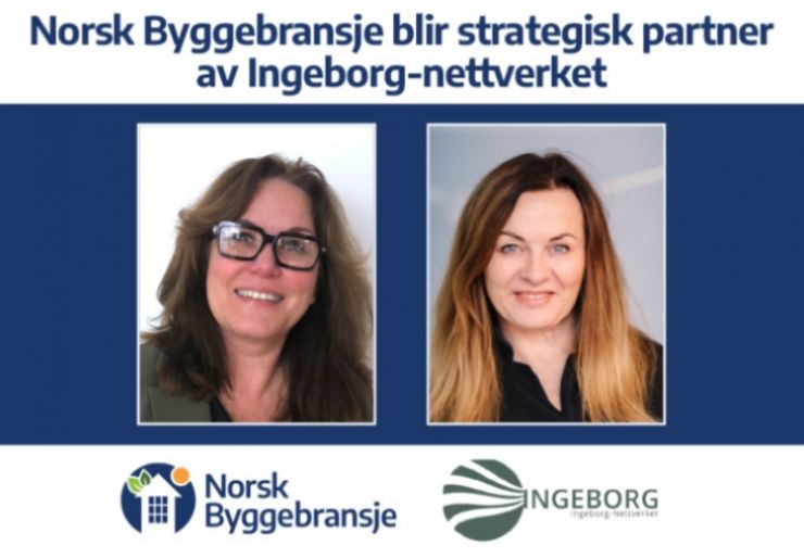 Leder av Ingeborg-nettverket, Eli Heyerdahl Eide er svært godt fornøyd med å ha fått med seg Ellen Øiesvold Palsén, ansvarlig utgiver i Norsk Byggebransje som strategisk partner til nettverket.
