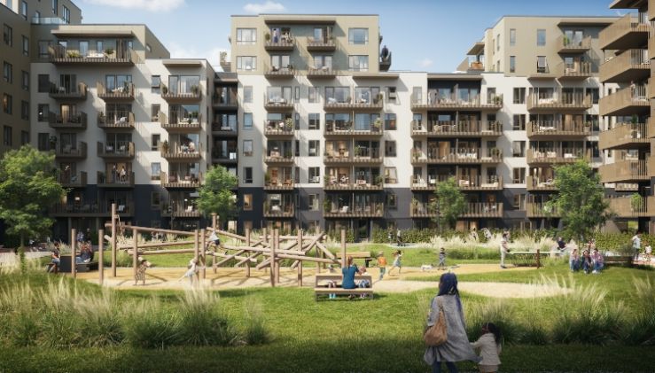 295 nye miljøsertifiserte leiligheter MIDT i Lørenskog