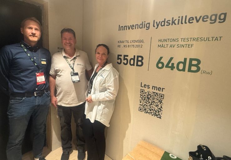 Hunton: sunnere vegger med kortreist tre Hunton: Simen Krogh, Norsk Byggebransje