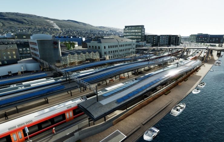 Drammen stasjon blir den første togstasjonen i Norge på solceller