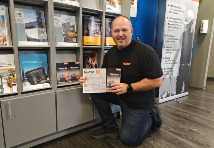 Bjørn-Morten Bordvig hos Faluplast, tilbringer mer tid ute blant rørleggerne enn på kontoret.