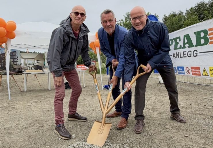 Peab og Arnestedet Eiendom har startet byggingen av boligprosjektet Einerhagen på Langnes i Tromsø. Første