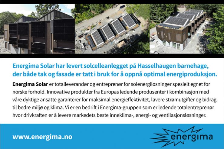 Energima Solar er totalleverandør og entreprenør for solenergi-løsninger spesielt egnet for norske forhold