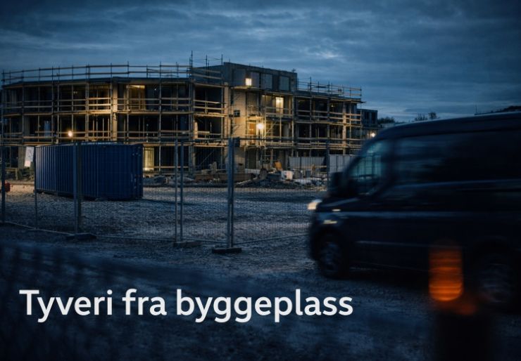 Tyveri fra Norske byggeplasser er et økende problem, så hvordan kan du sikre byggeplassen?