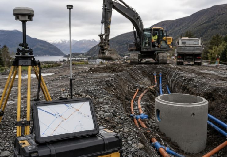 Ny norm skal gi bedre kontroll på VA-data Norsk Vann har revidert sentrale produktspesifikasjoner for dataflyt i VA-prosjekter. Målet er at informasjon om ledningsanlegg skal følge prosjektet bedre, fra planlegging og prosjektering til bygging, innmåling, og forvaltning.