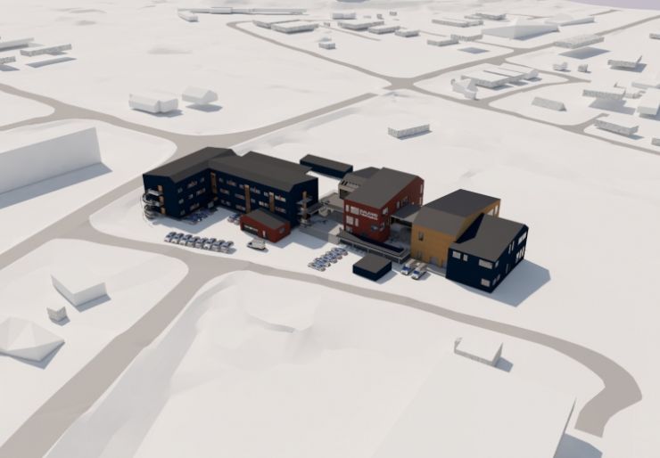 Hæhre Arctic bygger ny folkehøgskole i Longyearbyen.