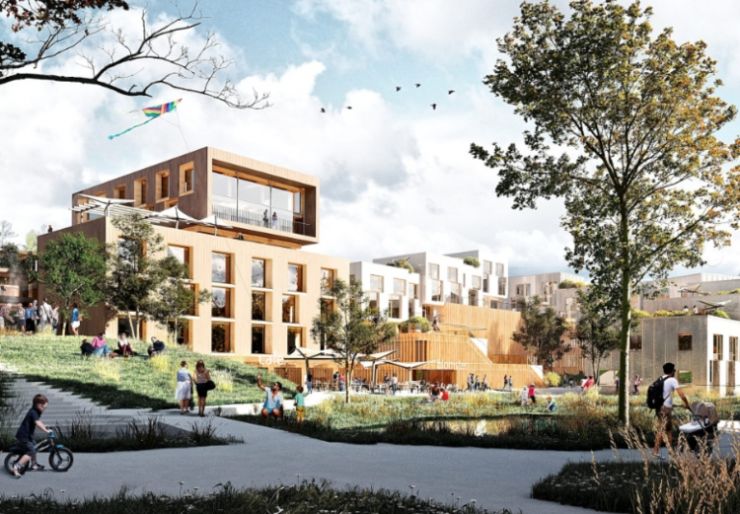 Hille Melbye arkitekter tegner grønn bydel i Sarpsborg