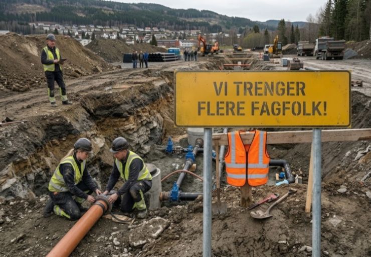 VA-bransjen trenger folk: Hvorfor snakker ingen om det? VA-bransjen i Norge står overfor en økende kompetansemangel. Behovet for anleggsrørleggere, VA-ingeniører og fagarbeidere vokser raskt, men rekrutteringen henger etter. Samtidig er bransjen lite synlig for unge